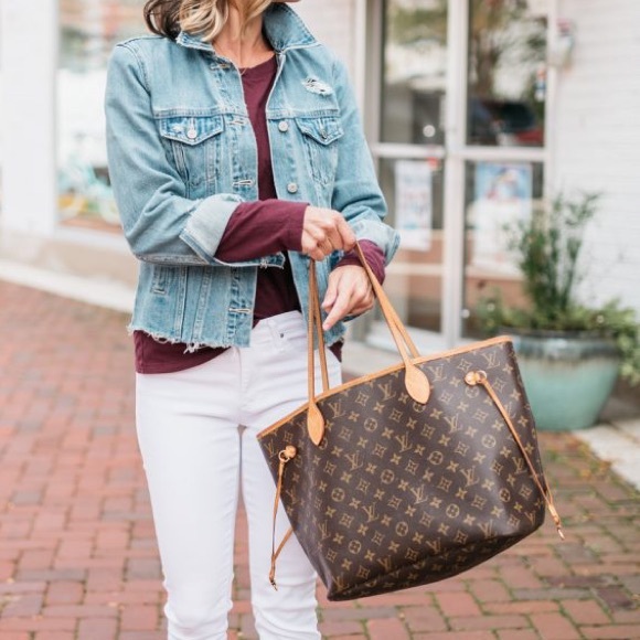 ❤️🩹SOLD❤️🩹 Louis Vuitton Neverfull MM Monogram Pivoine Shoulder Tote (AR2126) - Picture 13 of 15